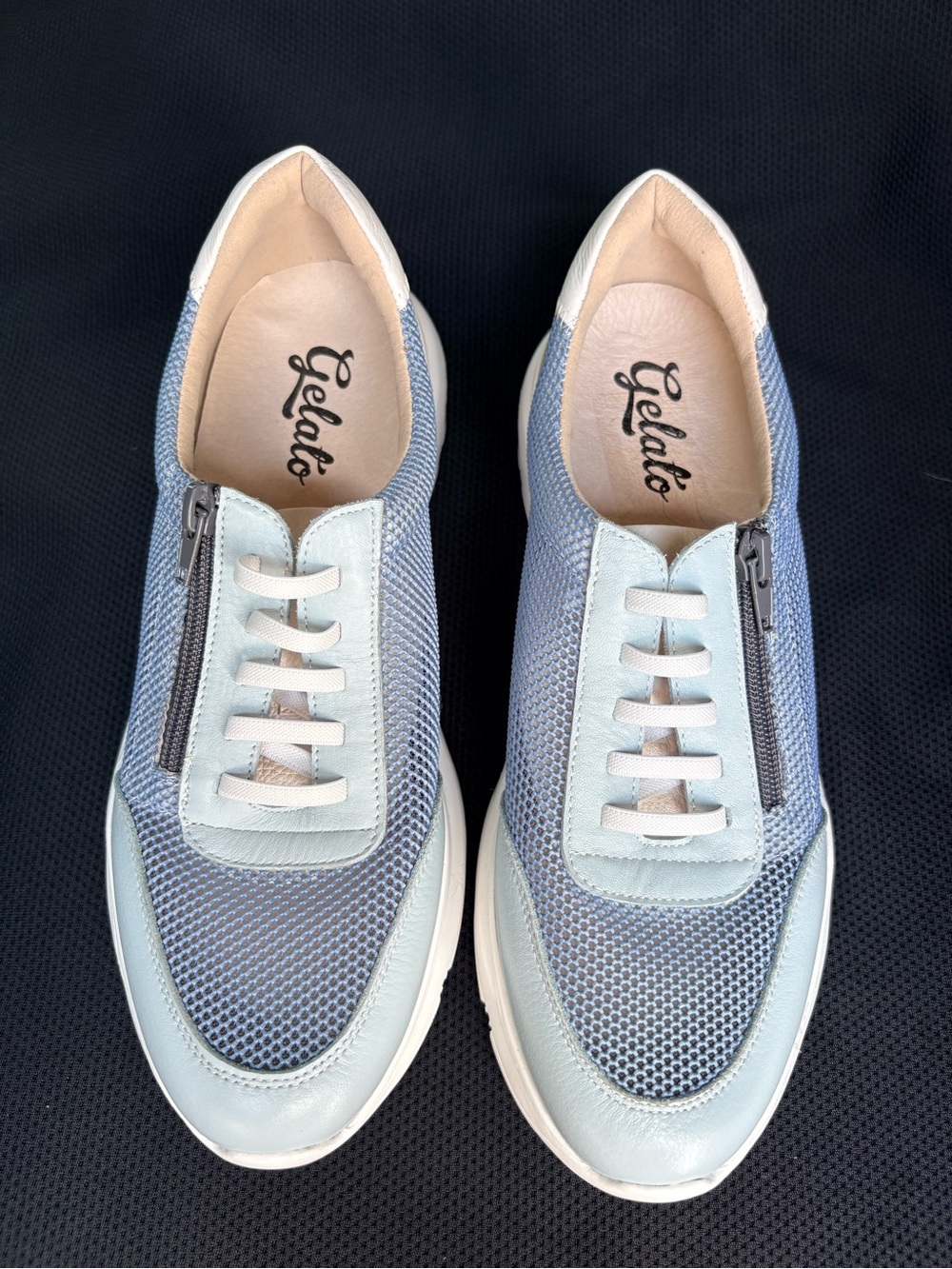 NWOT Gelato Farrah Light Blue & Yellow Women’s Mesh Sneakers EU 41 / US 10